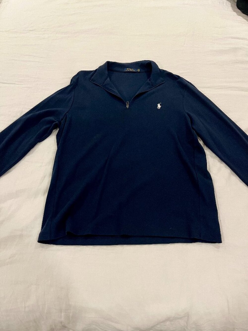 Banana Republic Navy Blue Half-Zip Sweater